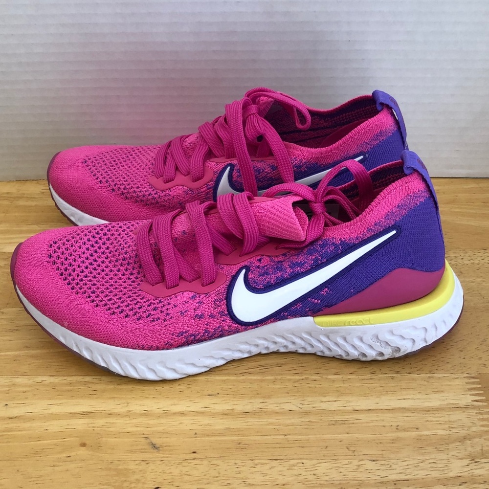 NIke Women's Epic React Flyknit 2 Pink Purple